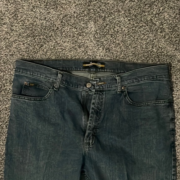 NWOT Lee Men’s Straight Leg Jean Pants Jeans Size 38x34 Casual Blue - Picture 2 of 6